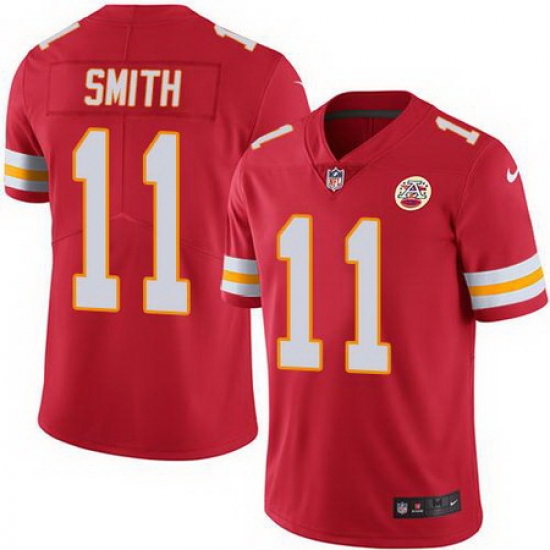 Nike Chiefs #11 Alex Smith Red Youth Stitched NFL Limited Rush Jersey Nike Chiefs #11 Alex Smith Red Youth Stitched NFL Limited Rush Jersey