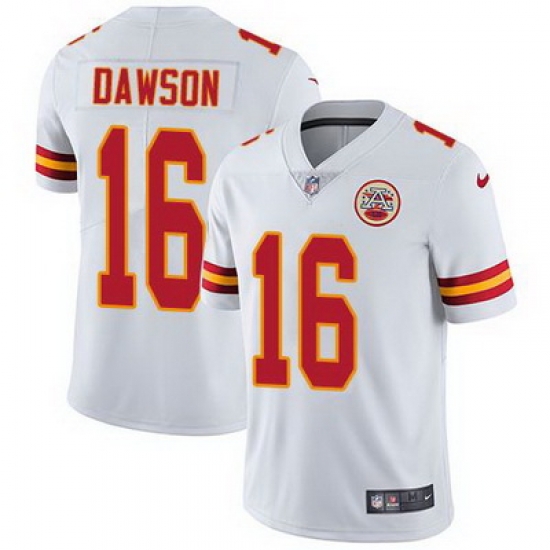 Nike Chiefs #16 Len Dawson White Mens Stitched NFL Vapor Untouchable Limited Jersey Nike Chiefs #16 Len Dawson White Mens Stitched NFL Vapor Untouchable Limited Jersey