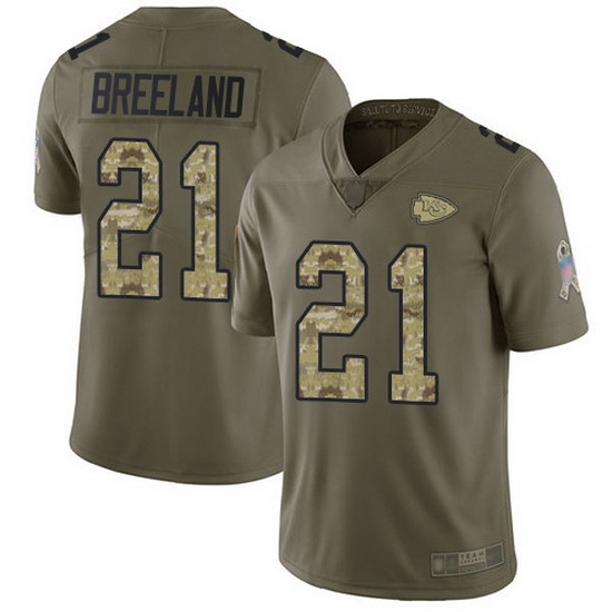 Nike Chiefs 21 Bashaud Breeland Olive Camo Men Stitched NFL Limited 2017 Salute To Service Jersey Nike Chiefs 21 Bashaud Breeland Olive Camo Men Stitched NFL Limited 2017 Salute To Service Jersey