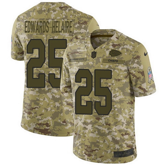 Nike Chiefs 25 Clyde Edwards Helaire Camo Men Stitched NFL Limited 2018 Salute To Service Jersey Nike Chiefs 25 Clyde Edwards Helaire Camo Men Stitched NFL Limited 2018 Salute To Service Jersey