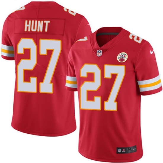 Nike Chiefs #27 Kareem Hunt Red Team Color Mens Stitched NFL Vapor Untouchable Limited Jersey Nike Chiefs #27 Kareem Hunt Red Team Color Mens Stitched NFL Vapor Untouchable Limited Jersey
