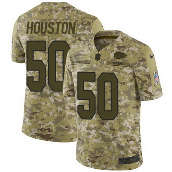 Nike Chiefs #50 Justin Houston Camo Mens Stitched NFL Limited 2018 Salute To Service Jersey Nike Chiefs #50 Justin Houston Camo Mens Stitched NFL Limited 2018 Salute To Service Jersey