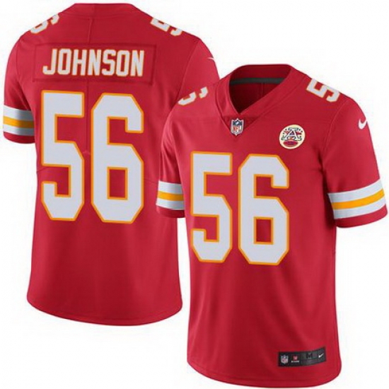 Nike Chiefs #56 Derrick Johnson Red Mens Stitched NFL Limited Rush Jersey Nike Chiefs #56 Derrick Johnson Red Mens Stitched NFL Limited Rush Jersey