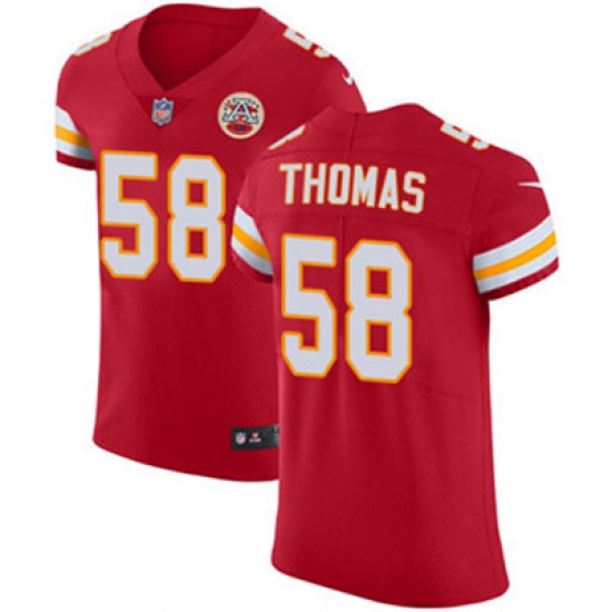 Nike Chiefs #58 Derrick Thomas Red Team Color Mens Stitched NFL Vapor Untouchable Elite Jersey Nike Chiefs #58 Derrick Thomas Red Team Color Mens Stitched NFL Vapor Untouchable Elite Jersey