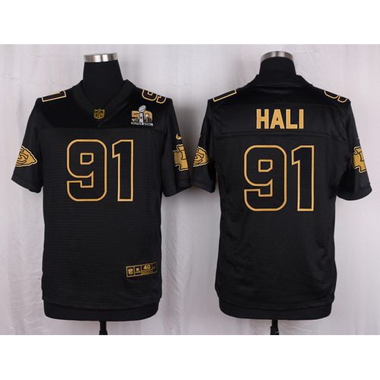 Nike Chiefs #91 Tamba Hali Black Mens Stitched NFL Elite Pro Line Gold Collection Jersey Nike Chiefs #91 Tamba Hali Black Mens Stitched NFL Elite Pro Line Gold Collection Jersey