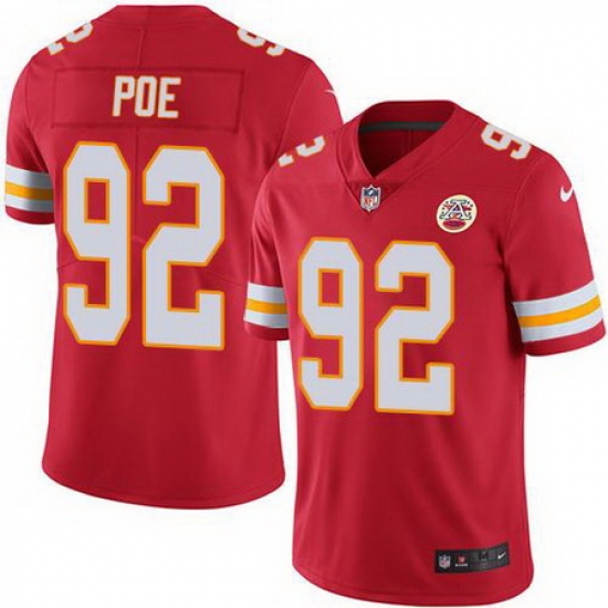 Nike Chiefs #92 Dontari Poe Red Youth Stitched NFL Limited Rush Jersey Nike Chiefs #92 Dontari Poe Red Youth Stitched NFL Limited Rush Jersey