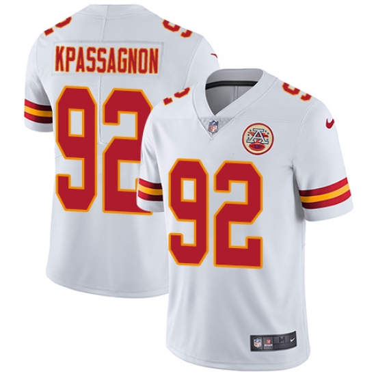 Nike Chiefs #92 Tanoh Kpassagnon White Mens Stitched NFL Vapor Untouchable Limited Jersey Nike Chiefs #92 Tanoh Kpassagnon White Mens Stitched NFL Vapor Untouchable Limited Jersey