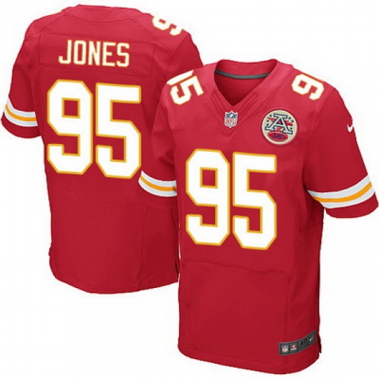 Nike Chiefs #95 Chris Jones Red Team Color Mens Stitched NFL Elite Jersey Nike Chiefs #95 Chris Jones Red Team Color Mens Stitched NFL Elite Jersey