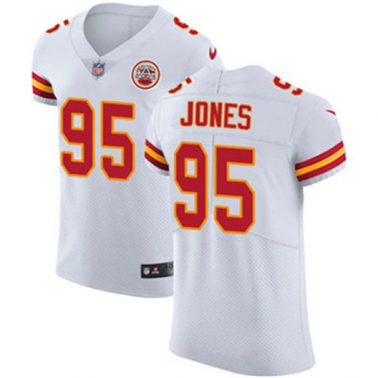 Nike Chiefs #95 Chris Jones White Mens Stitched NFL Vapor Untouchable Elite Jersey Nike Chiefs #95 Chris Jones White Mens Stitched NFL Vapor Untouchable Elite Jersey
