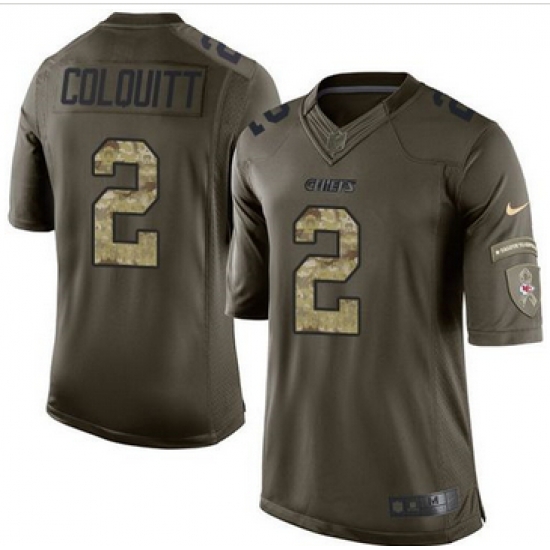 Nike Kansas City Chiefs #2 Dustin Colquitt Green Men 27s Stitched NFL Limited Salute to Service Jersey Nike Kansas City Chiefs #2 Dustin Colquitt Green Men 27s Stitched NFL Limited Salute to Service Jersey
