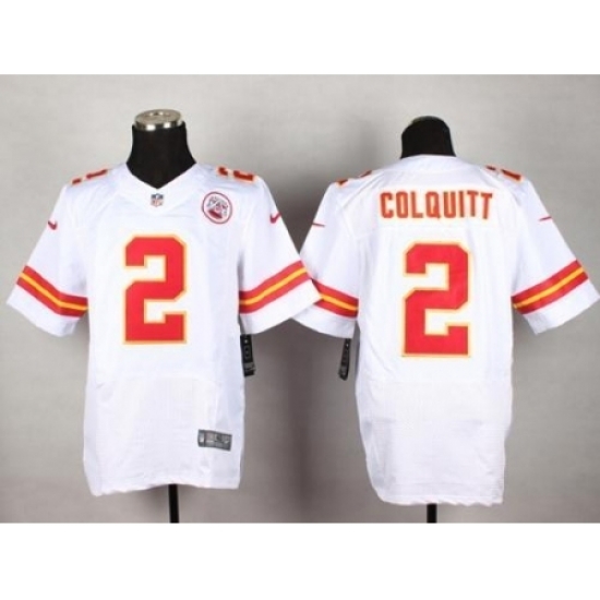 Nike Kansas City Chiefs 2 Dustin Colquitt White Elite NFL Jersey Nike Kansas City Chiefs 2 Dustin Colquitt White Elite NFL Jersey