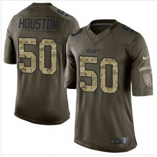 Nike Kansas City Chiefs #50 Justin Houston Green Men 27s Stitched NFL Limited Salute to Service Jersey Nike Kansas City Chiefs #50 Justin Houston Green Men 27s Stitched NFL Limited Salute to Service Jersey