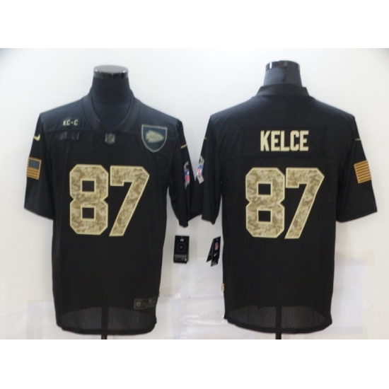 Nike Kansas City Chiefs 87 Travis Kelce Black Camo 2020 Salute To Service Limited Jersey Nike Kansas City Chiefs 87 Travis Kelce Black Camo 2020 Salute To Service Limited Jersey
