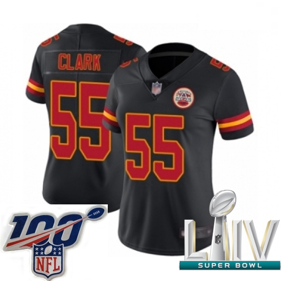 2020 Super Bowl LIV Women Kansas City Chiefs #55 Frank Clark Limited Black Rush Vapor Untouchable Football Jersey 2020 Super Bowl LIV Women Kansas City Chiefs #55 Frank Clark Limited Black Rush Vapor Untouchable Football Jersey