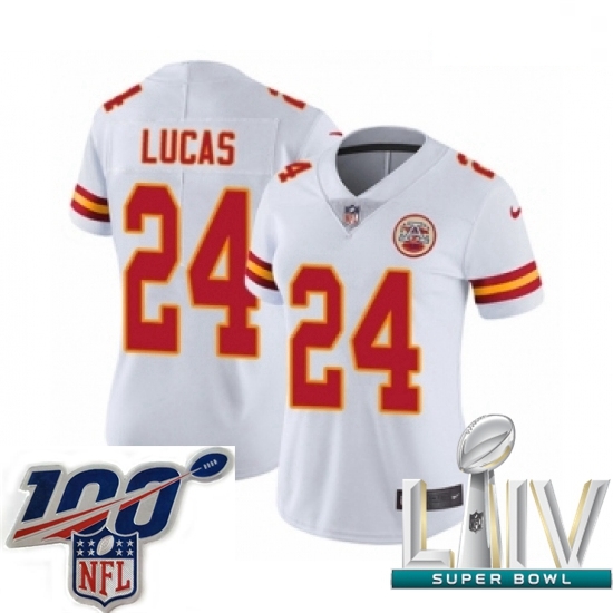 2020 Super Bowl LIV Women Nike Kansas City Chiefs #24 Jordan Lucas White Vapor Untouchable Limited Player NFL Jersey 2020 Super Bowl LIV Women Nike Kansas City Chiefs #24 Jordan Lucas White Vapor Untouchable Limited Player NFL Jersey