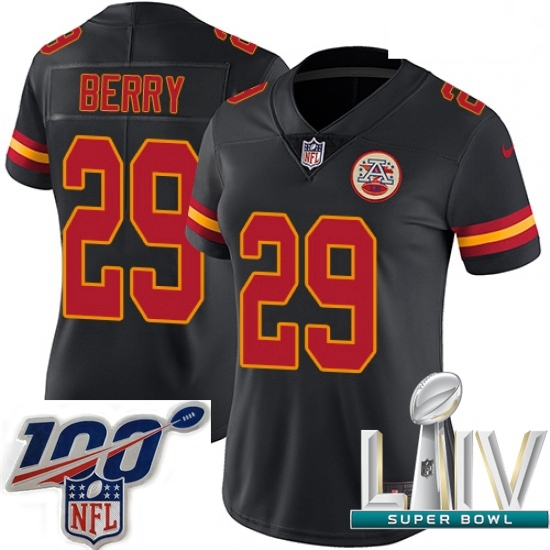2020 Super Bowl LIV Women Nike Kansas City Chiefs #29 Eric Berry Limited Black Rush Vapor Untouchable NFL Jersey 2020 Super Bowl LIV Women Nike Kansas City Chiefs #29 Eric Berry Limited Black Rush Vapor Untouchable NFL Jersey