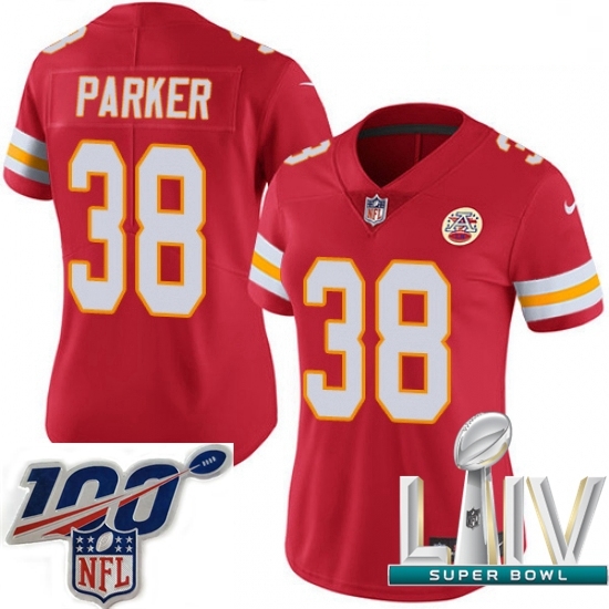 2020 Super Bowl LIV Women Nike Kansas City Chiefs #38 Ron Parker Red Team Color Vapor Untouchable Limited Player NFL Jersey 2020 Super Bowl LIV Women Nike Kansas City Chiefs #38 Ron Parker Red Team Color Vapor Untouchable Limited Player NFL Jersey