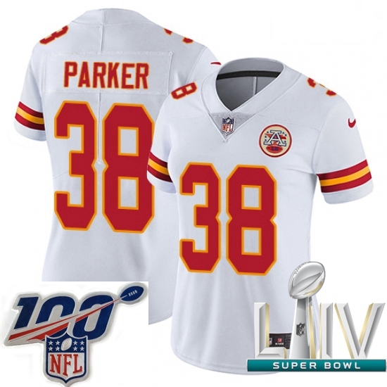 2020 Super Bowl LIV Women Nike Kansas City Chiefs #38 Ron Parker White Vapor Untouchable Limited Player NFL Jersey 2020 Super Bowl LIV Women Nike Kansas City Chiefs #38 Ron Parker White Vapor Untouchable Limited Player NFL Jersey