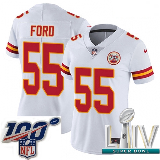 2020 Super Bowl LIV Women Nike Kansas City Chiefs #55 Dee Ford White Vapor Untouchable Limited Player NFL Jersey 2020 Super Bowl LIV Women Nike Kansas City Chiefs #55 Dee Ford White Vapor Untouchable Limited Player NFL Jersey