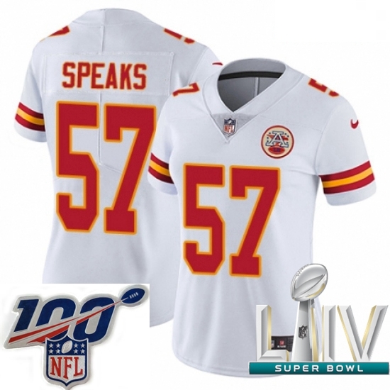 2020 Super Bowl LIV Women Nike Kansas City Chiefs #57 Breeland Speaks White Vapor Untouchable Limited Player NFL Jersey 2020 Super Bowl LIV Women Nike Kansas City Chiefs #57 Breeland Speaks White Vapor Untouchable Limited Player NFL Jersey
