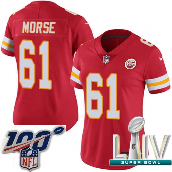 2020 Super Bowl LIV Women Nike Kansas City Chiefs #61 Mitch Morse Red Team Color Vapor Untouchable Limited Player NFL Jersey 2020 Super Bowl LIV Women Nike Kansas City Chiefs #61 Mitch Morse Red Team Color Vapor Untouchable Limited Player NFL Jersey