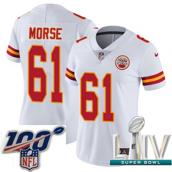 2020 Super Bowl LIV Women Nike Kansas City Chiefs #61 Mitch Morse White Vapor Untouchable Limited Player NFL Jersey 2020 Super Bowl LIV Women Nike Kansas City Chiefs #61 Mitch Morse White Vapor Untouchable Limited Player NFL Jersey