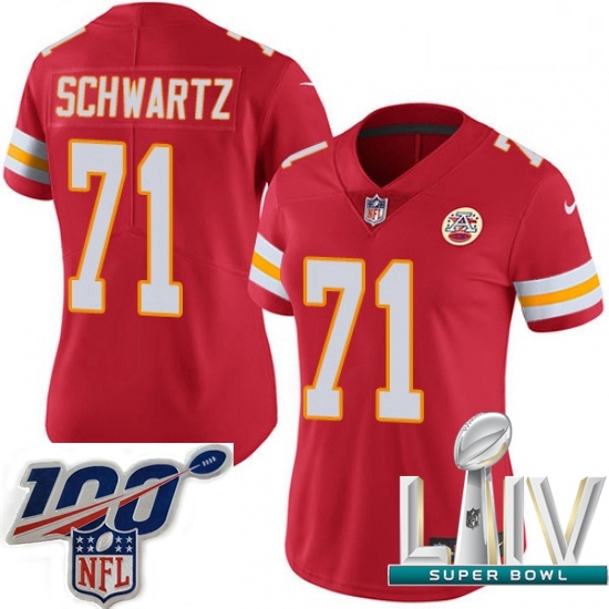 2020 Super Bowl LIV Women Nike Kansas City Chiefs #71 Mitchell Schwartz Red Team Color Vapor Untouchable Limited Player NFL Jersey 2020 Super Bowl LIV Women Nike Kansas City Chiefs #71 Mitchell Schwartz Red Team Color Vapor Untouchable Limited Player NFL Jersey