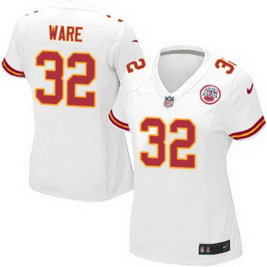 Nike Chiefs #32 Spencer Ware White Womens Stitched NFL Elite Jersey Nike Chiefs #32 Spencer Ware White Womens Stitched NFL Elite Jersey