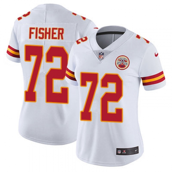 Nike Chiefs #72 Eric Fisher White Womens Stitched NFL Vapor Untouchable Limited Jersey Nike Chiefs #72 Eric Fisher White Womens Stitched NFL Vapor Untouchable Limited Jersey