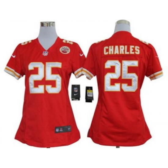 Women Nike Kansas City Chiefs 25# Jamaal Charles Red Nike NFL Jerseys Women Nike Kansas City Chiefs 25# Jamaal Charles Red Nike NFL Jerseys