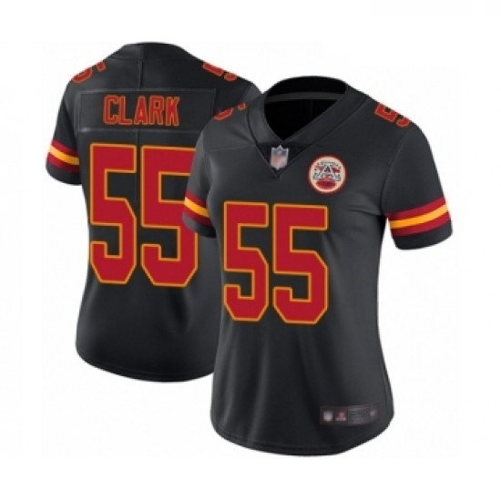Womens Kansas City Chiefs 55 Frank Clark Limited Black Rush Vapor Untouchable Football Jersey Womens Kansas City Chiefs 55 Frank Clark Limited Black Rush Vapor Untouchable Football Jersey