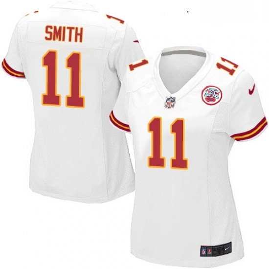 Womens Nike Kansas City Chiefs 11 Alex Smith Game White NFL Jersey Womens Nike Kansas City Chiefs 11 Alex Smith Game White NFL Jersey