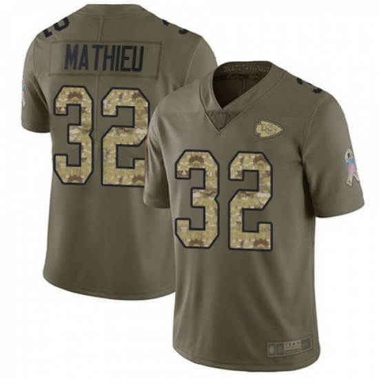 Chiefs 32 Tyrann Mathieu Olive Camo Youth Stitched Football Limited 2017 Salute to Service Jersey Chiefs 32 Tyrann Mathieu Olive Camo Youth Stitched Football Limited 2017 Salute to Service Jersey