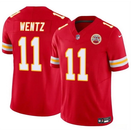 Youth Kansas City Chiefs 11 Carson Wentz Red 2023 F U S E Vapor Untouchable Limited Stitched Football Jersey Youth Kansas City Chiefs 11 Carson Wentz Red 2023 F U S E Vapor Untouchable Limited Stitched Football Jersey