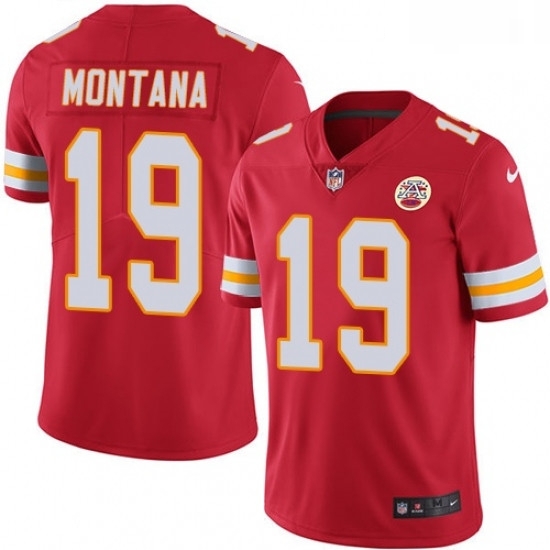 Youth Nike Kansas City Chiefs 19 Joe Montana Red Team Color Vapor Untouchable Limited Player NFL Jersey Youth Nike Kansas City Chiefs 19 Joe Montana Red Team Color Vapor Untouchable Limited Player NFL Jersey