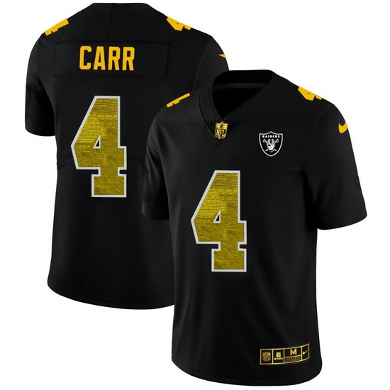 Las Vegas Raiders 4 Derek Carr Men Black Nike Golden Sequin Vapor Limited NFL Jersey Las Vegas Raiders 4 Derek Carr Men Black Nike Golden Sequin Vapor Limited NFL Jersey