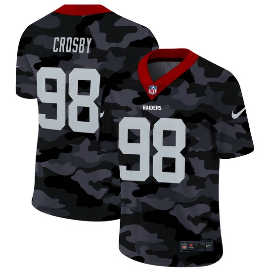 Las Vegas Raiders 98 Maxx Crosby Men Nike 2020 Black CAMO Vapor Untouchable Limited Stitched NFL Jersey Las Vegas Raiders 98 Maxx Crosby Men Nike 2020 Black CAMO Vapor Untouchable Limited Stitched NFL Jersey