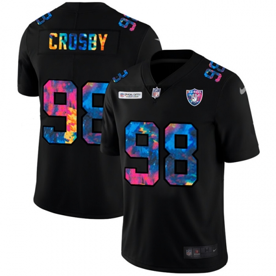 Las Vegas Raiders 98 Maxx Crosby Men Nike Multi Color Black 2020 NFL Crucial Catch Vapor Untouchable Limited Jersey Las Vegas Raiders 98 Maxx Crosby Men Nike Multi Color Black 2020 NFL Crucial Catch Vapor Untouchable Limited Jersey