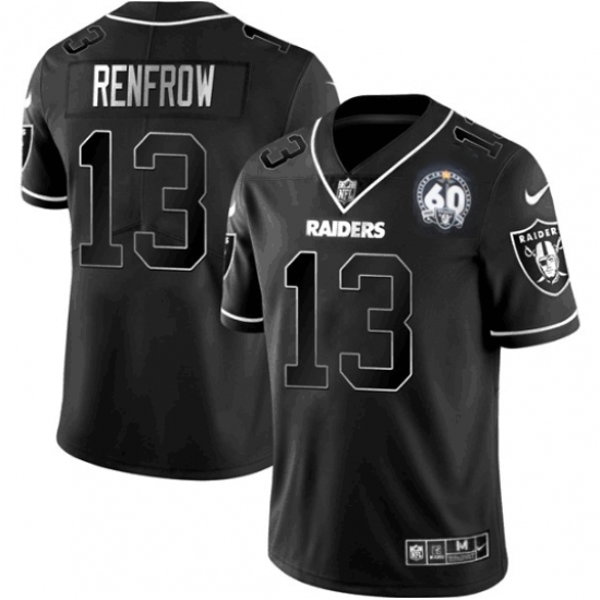 Men Las Vegas Raiders 13 Hunter Renfrow Black Shadow Vapor Limited Stitched Jersey Men Las Vegas Raiders 13 Hunter Renfrow Black Shadow Vapor Limited Stitched Jersey