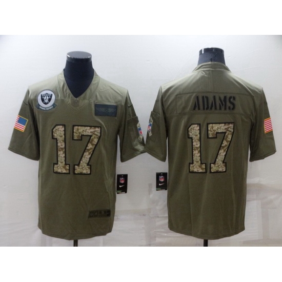 Men Las Vegas Raiders 17 Davante Adams Olive Camo Salute To Service Limited Stitched jersey Men Las Vegas Raiders 17 Davante Adams Olive Camo Salute To Service Limited Stitched jersey