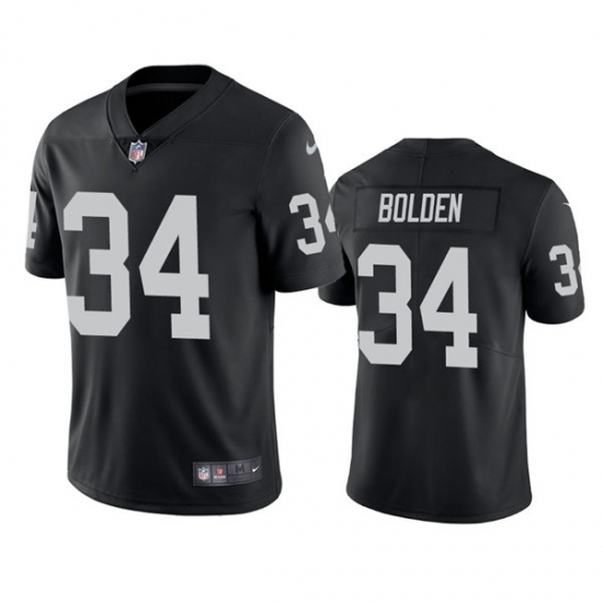 Men Las Vegas Raiders 34 Brandon Bolden Black Vapor Limited Stitched Jersey Men Las Vegas Raiders 34 Brandon Bolden Black Vapor Limited Stitched Jersey