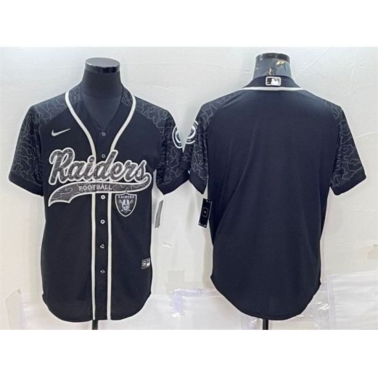 Men Las Vegas Raiders Blank Black Reflective With Patch Cool Base Stitched Baseball Jersey Men Las Vegas Raiders Blank Black Reflective With Patch Cool Base Stitched Baseball Jersey