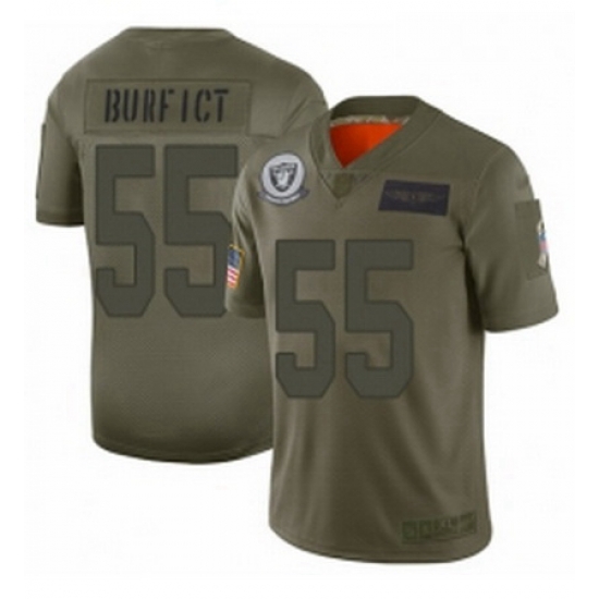 Men Oakland Raiders 55 Vontaze Burfict Limited Camo 2019 Salute to Service Football Jersey Men Oakland Raiders 55 Vontaze Burfict Limited Camo 2019 Salute to Service Football Jersey