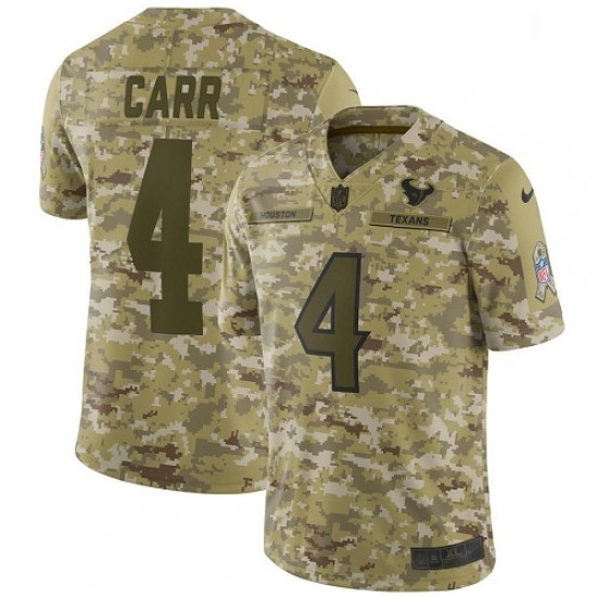 Mens Nike Oakland Raiders 4 Derek Carr Limited Camo 2018 Salute to Service NFL Jersey Mens Nike Oakland Raiders 4 Derek Carr Limited Camo 2018 Salute to Service NFL Jersey