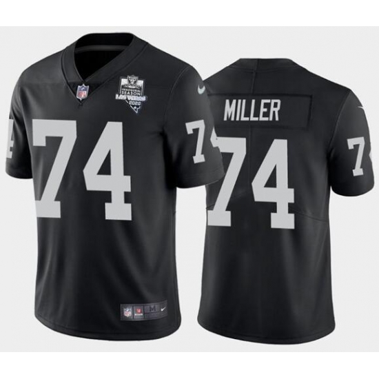 Men's Oakland Raiders Black #74 Kolton Miller 2020 Inaugural Season Vapor Limited Stitched NFL Jersey Men's Oakland Raiders Black #74 Kolton Miller 2020 Inaugural Season Vapor Limited Stitched NFL Jersey