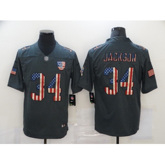 Nike Las Vegas Raiders 34 Bo Jackson 2019 Salute To Service USA Flag Fashion Limited Jersey Nike Las Vegas Raiders 34 Bo Jackson 2019 Salute To Service USA Flag Fashion Limited Jersey