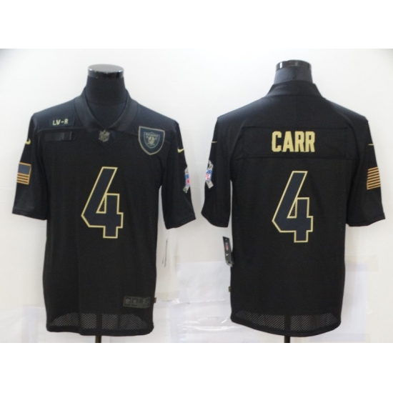 Nike Las Vegas Raiders 4 Derek Carr Black 2020 Salute To Service Limited Jersey Nike Las Vegas Raiders 4 Derek Carr Black 2020 Salute To Service Limited Jersey