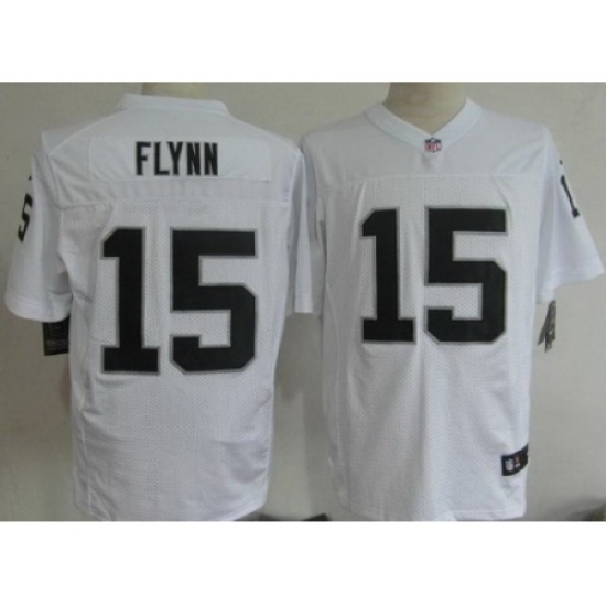 Nike Oakland Raiders 15 Matt Flynn White Elite NFL Jersey Nike Oakland Raiders 15 Matt Flynn White Elite NFL Jersey