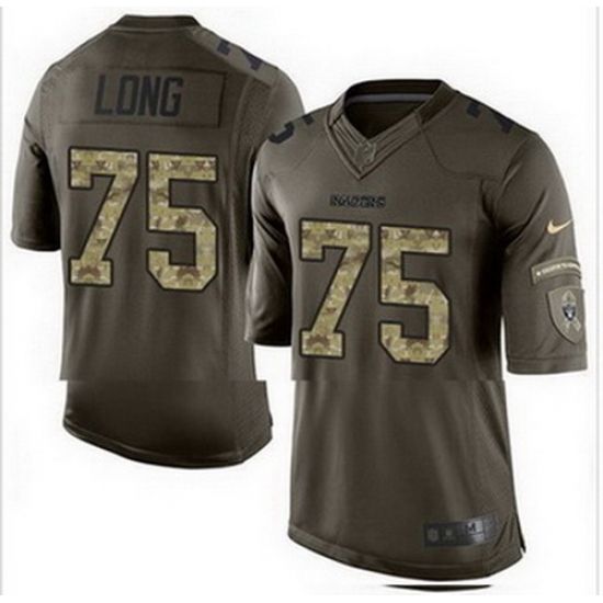 Nike Oakland Raiders #75 Howie Long Green Mens Stitched NFL Limited Salute to Service Jersey Nike Oakland Raiders #75 Howie Long Green Mens Stitched NFL Limited Salute to Service Jersey