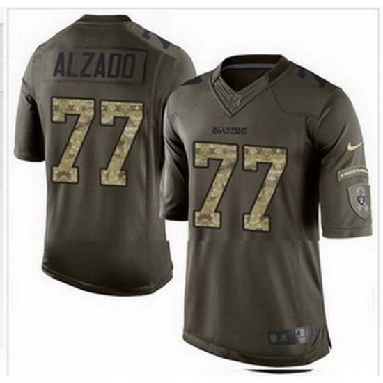 Nike Oakland Raiders #77 Lyle Alzado Green Mens Stitched NFL Limited Salute to Service Jersey Nike Oakland Raiders #77 Lyle Alzado Green Mens Stitched NFL Limited Salute to Service Jersey